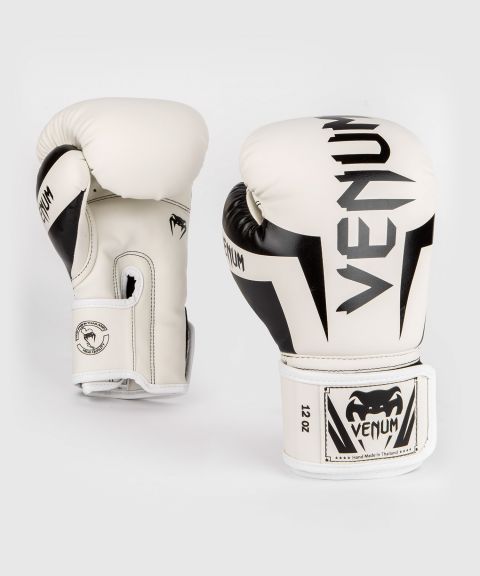 Venum Elite 拳击手套 - 白/黑