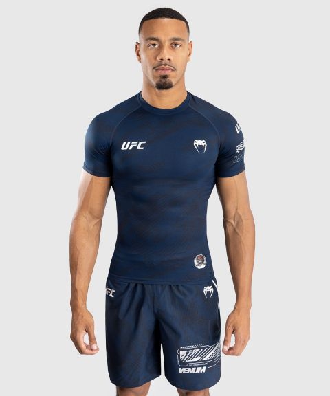 UFC Fusion by Venum Fight Week Men Rashguards Short Sleeves - Blue