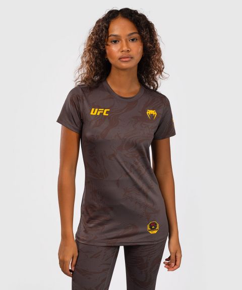 UFC Fusion by Venum Fight Week Women’s Dry-Tech T-Shirt - Earthen Brown