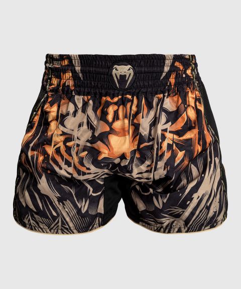 Venum Tiger Men Muay Thai Shorts - Black/Neon Orange