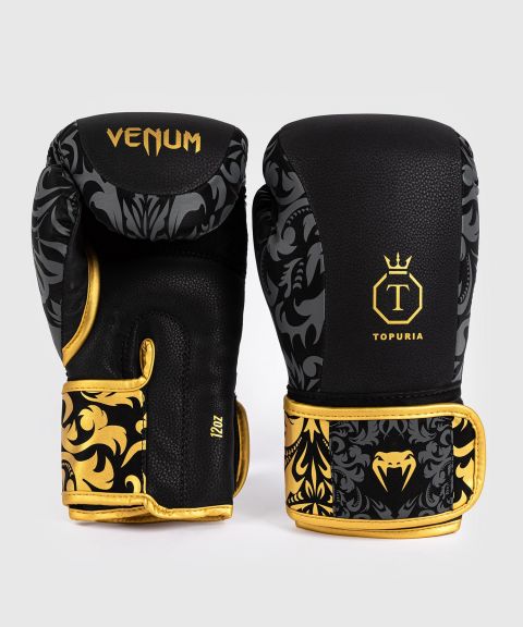 Venum X Topuria Unmatched  Boxing Gloves - Black/Gold