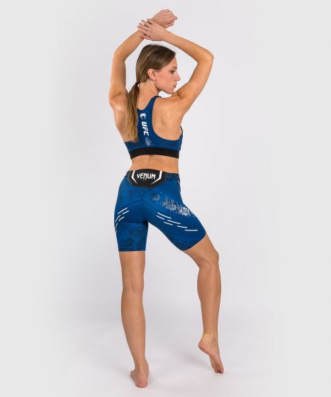 UFC Adrenaline | VENUM Authentic 格斗之夜 女士紧身短裤-长款 - 蓝色