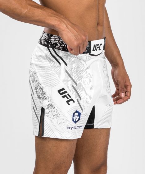 UFC Adrenaline | VENUM Authentic 格斗之夜 男士格斗短裤-短款 - 白色