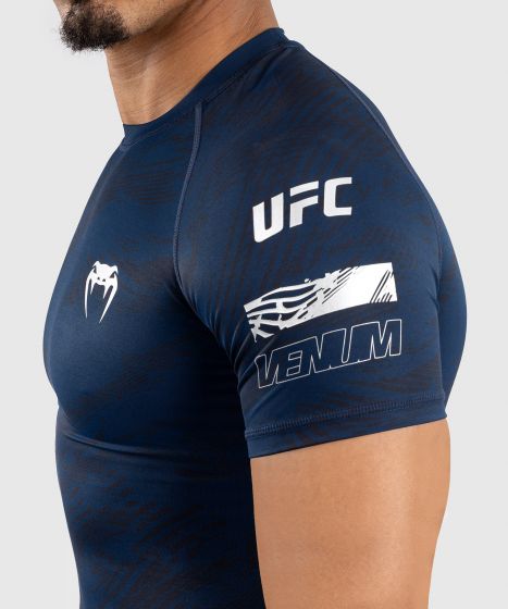 UFC Fusion by Venum Fight Week Men Rashguards Short Sleeves - Blue