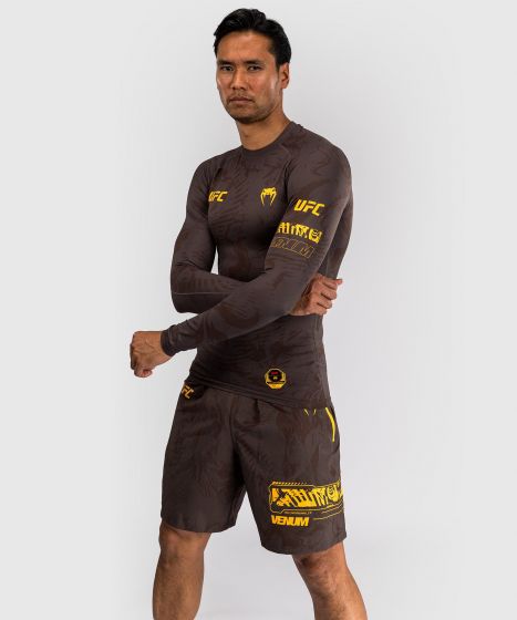 UFC Fusion by Venum Fight Week Men’s Performance Long Sleeve Rashguard - Earthen Brown