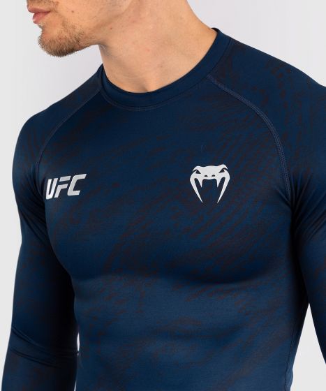 UFC Fusion by Venum Fight Week Men’s Performance Long Sleeve Rashguard - Oceanic Blue