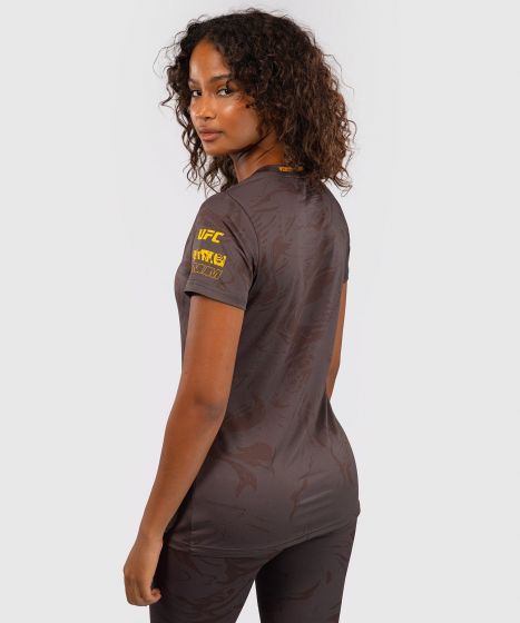 UFC Fusion by Venum Fight Week Women’s Dry-Tech T-Shirt - Earthen Brown