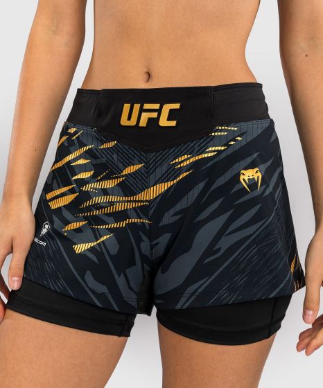 UFC Fusion | VENUM Authentic 格斗之夜 女士格斗短裤-双层 - 冠军色