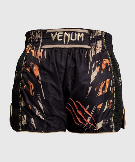 Venum Tiger Men Muay Thai Shorts - Black/Neon Orange