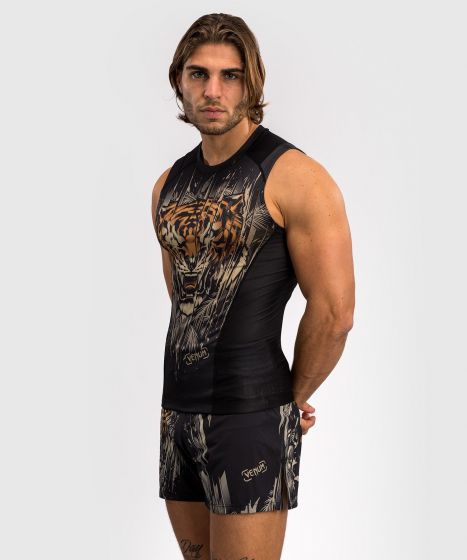 VENUM Tiger Rashguard Sleeveless - Black/Neo Orange