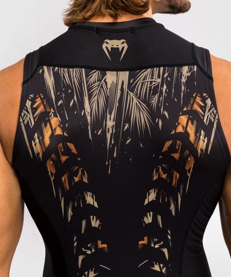 VENUM Tiger Rashguard Sleeveless - Black/Neo Orange