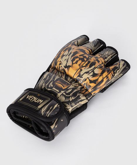 Venum Tiger Men MMA Gloves - Black/Neon Orange