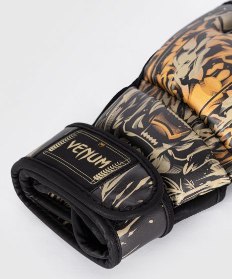 Venum Tiger Men MMA Gloves - Black/Neon Orange